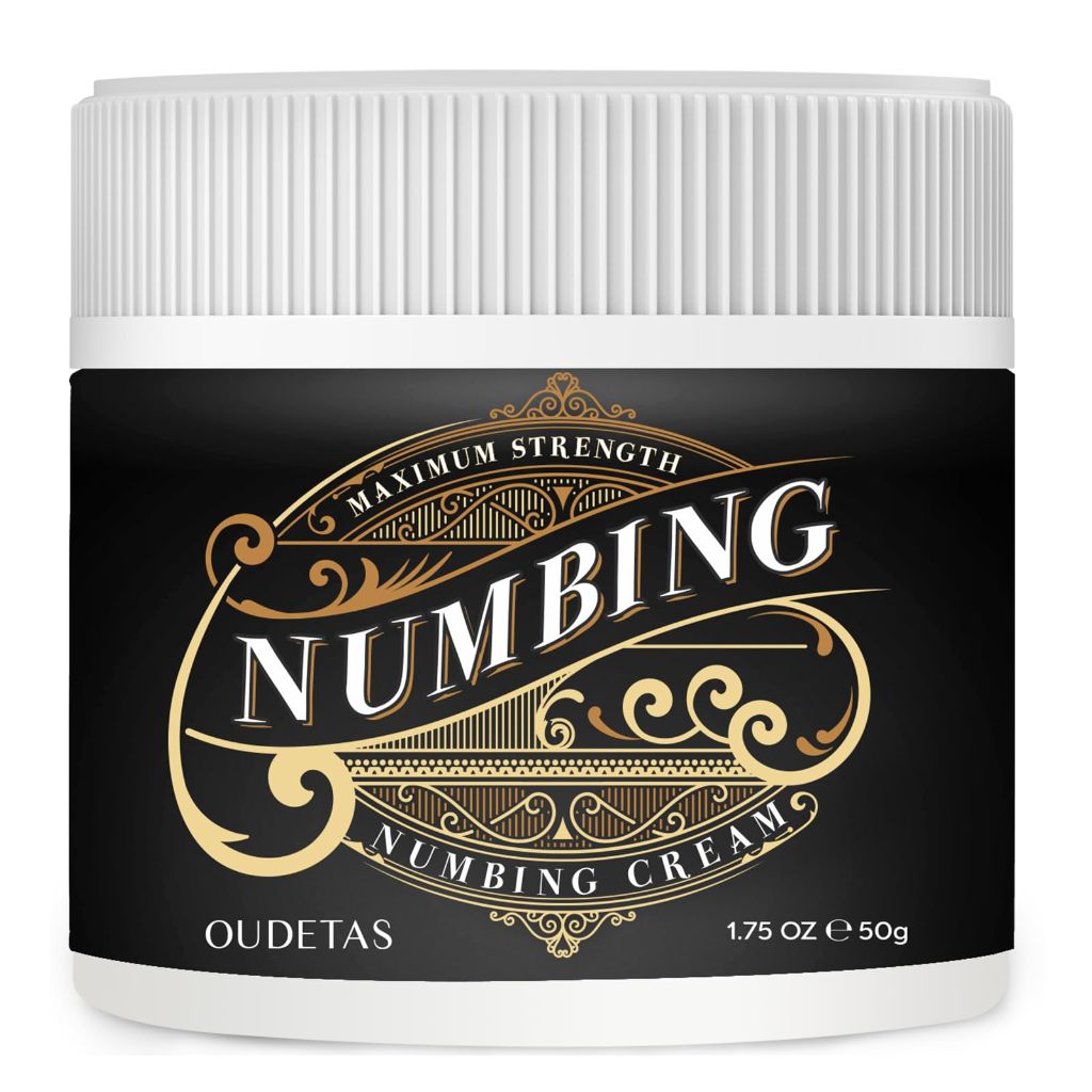 Oudetas Numbing Cream Maximum Strength- Long Lasting Numbing Cream with Emu Oil and Arnica 50ml