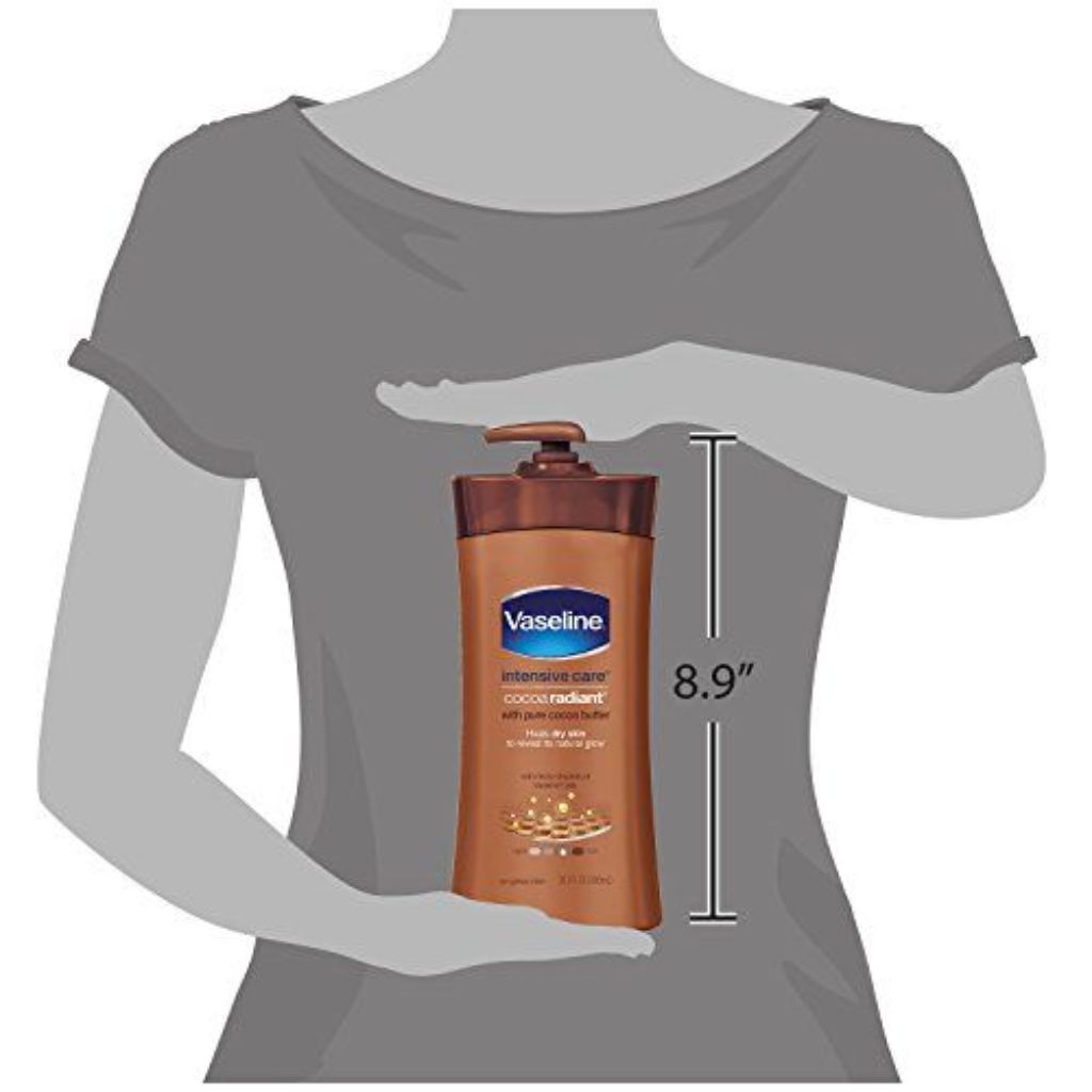 Vaseline Intensive Care Cocoa Radiant Hand and Body Lotion Cocoa Butter - 3pk/20.3 Fl Oz