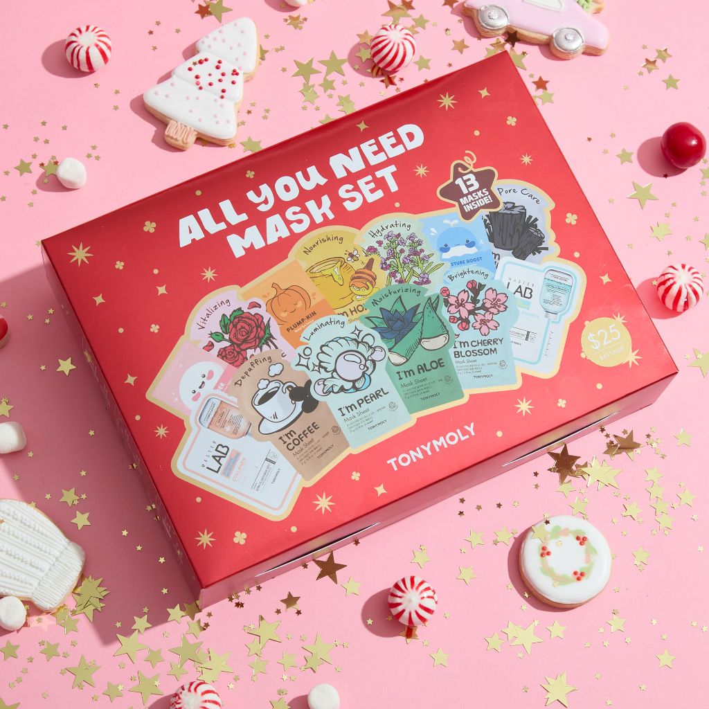 TONYMOLY All You Need Mask Set – 13-Piece Face Mask Set with 10 Hydrating Sheet Masks
