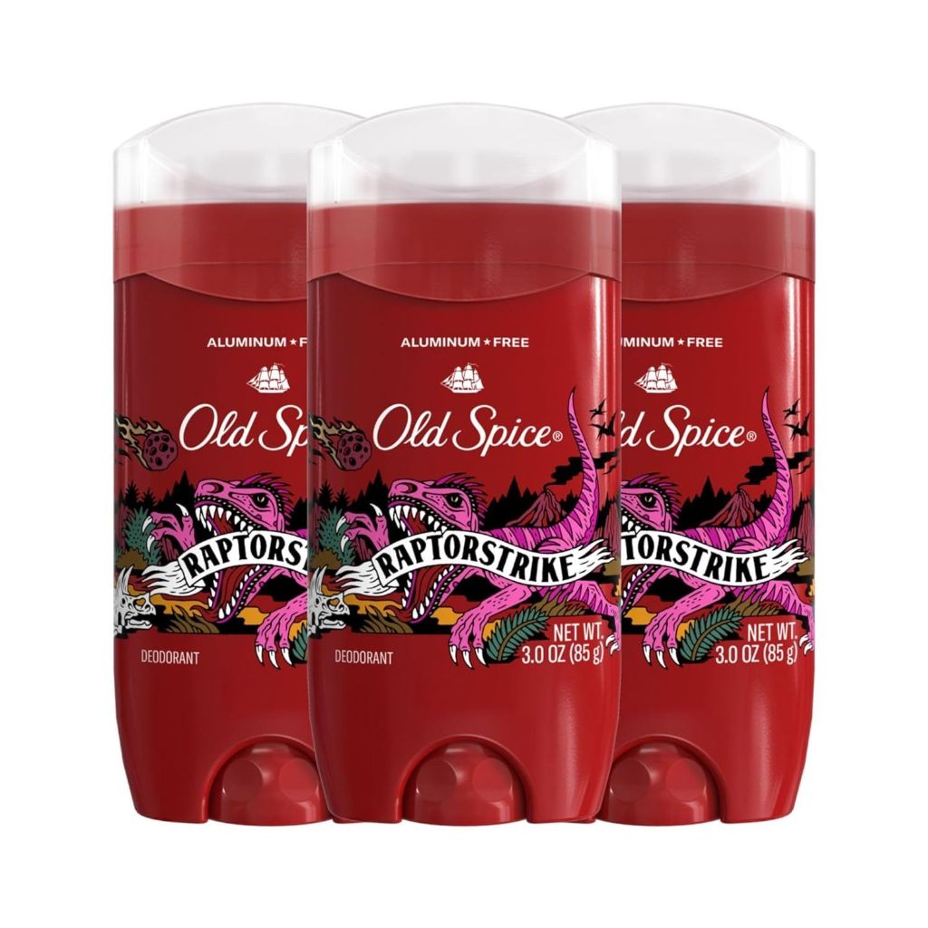 Old Spice Aluminum Free Men's Deodorant, Invisible Solid Stick, Raptorstrike, 3oz