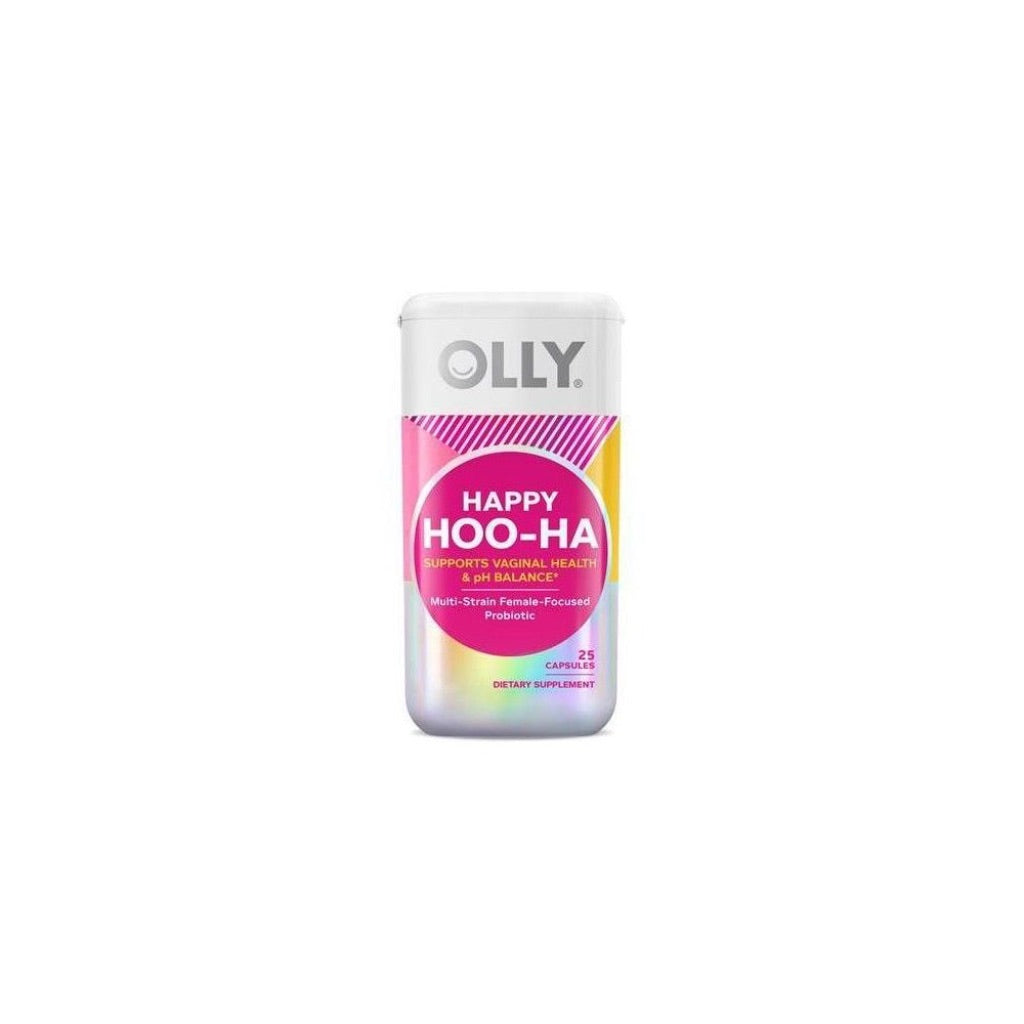 OLLY Happy Hoo-Ha, Women's Probiotic Capsule Supplement, 25 CT exp:28-August-2026