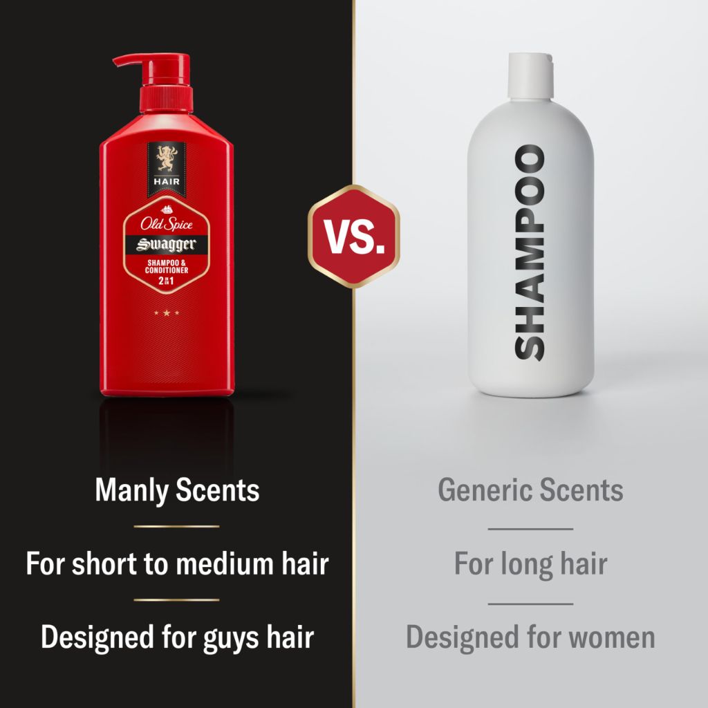 Old Spice Men's 2-in-1 Shampoo and Conditioner, Swagger, Cedarwood Lime Scent, 21.9 Fl Oz