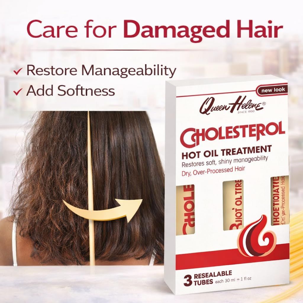 Queen Helene Cholesterol Hot Oil Treatment - 1 fl. oz. (3 Pack)