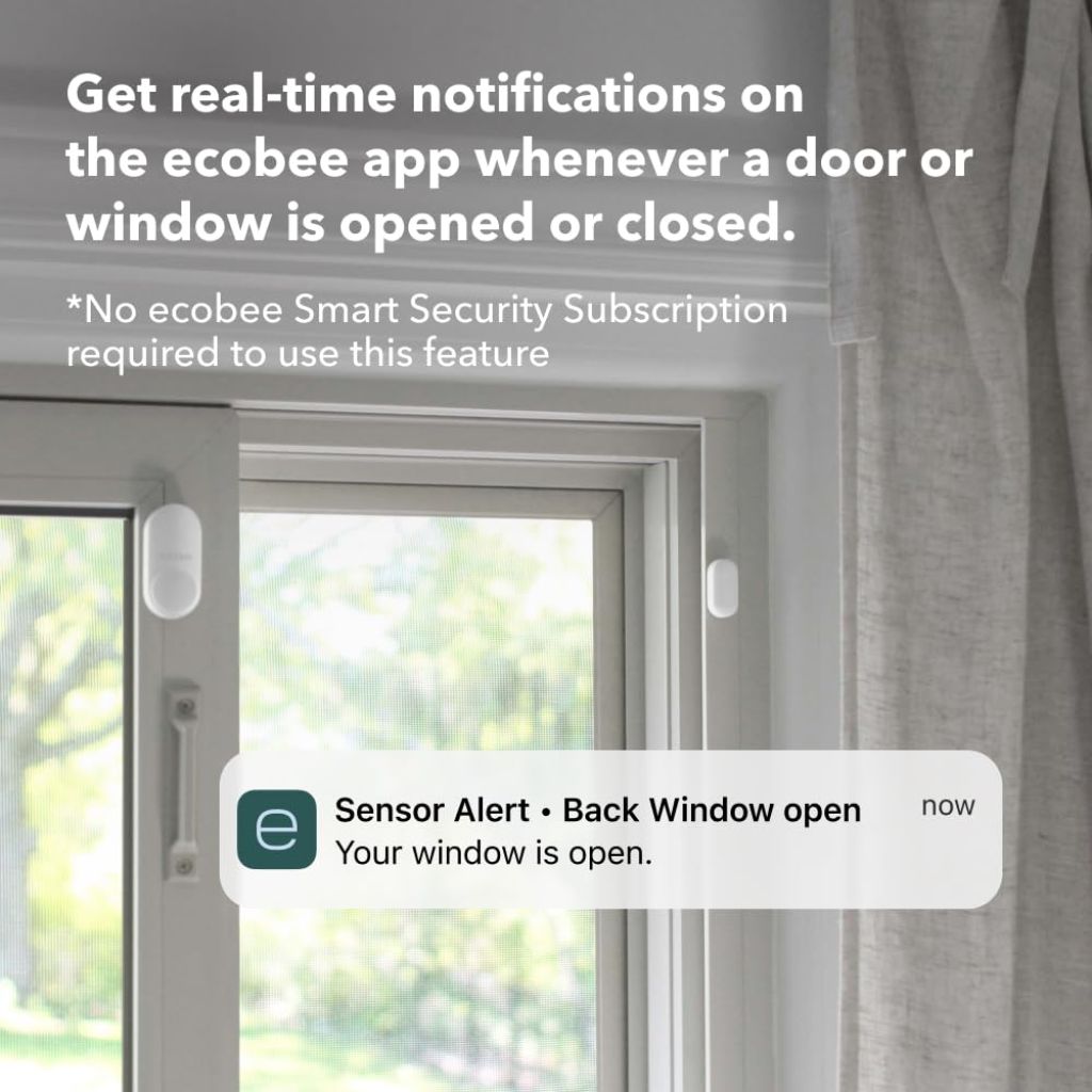 Ecobee Smart Sensor for Doors & Windows 2 Pack - Temperature sensor, white