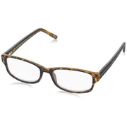 Foster Grant Conan Multifocus Rectangular Reading Glasses, Matte Dark Brown Demi/Transparent, 53 mm + 2.5