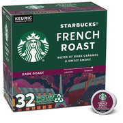 Starbucks French Roast Dark Roast Keurig K-Cup Coffee Pods, 32ct