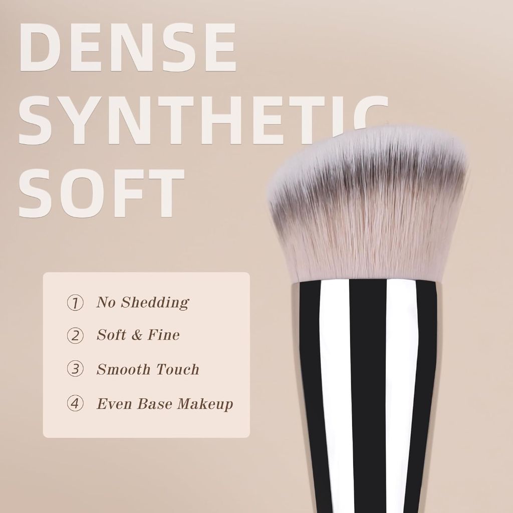 Travel Size Concealer Brush Flat Top, Compact Brush 6.4"