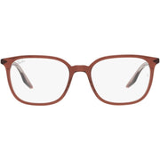 Ray-Ban Rx5406 Square Prescription Eyewear Frames, 54mm - Brown on Transparent Demo Lens