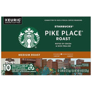 Starbucks Pike Place Medium Roast Keurig K-Cup Coffee Pods, 10ct