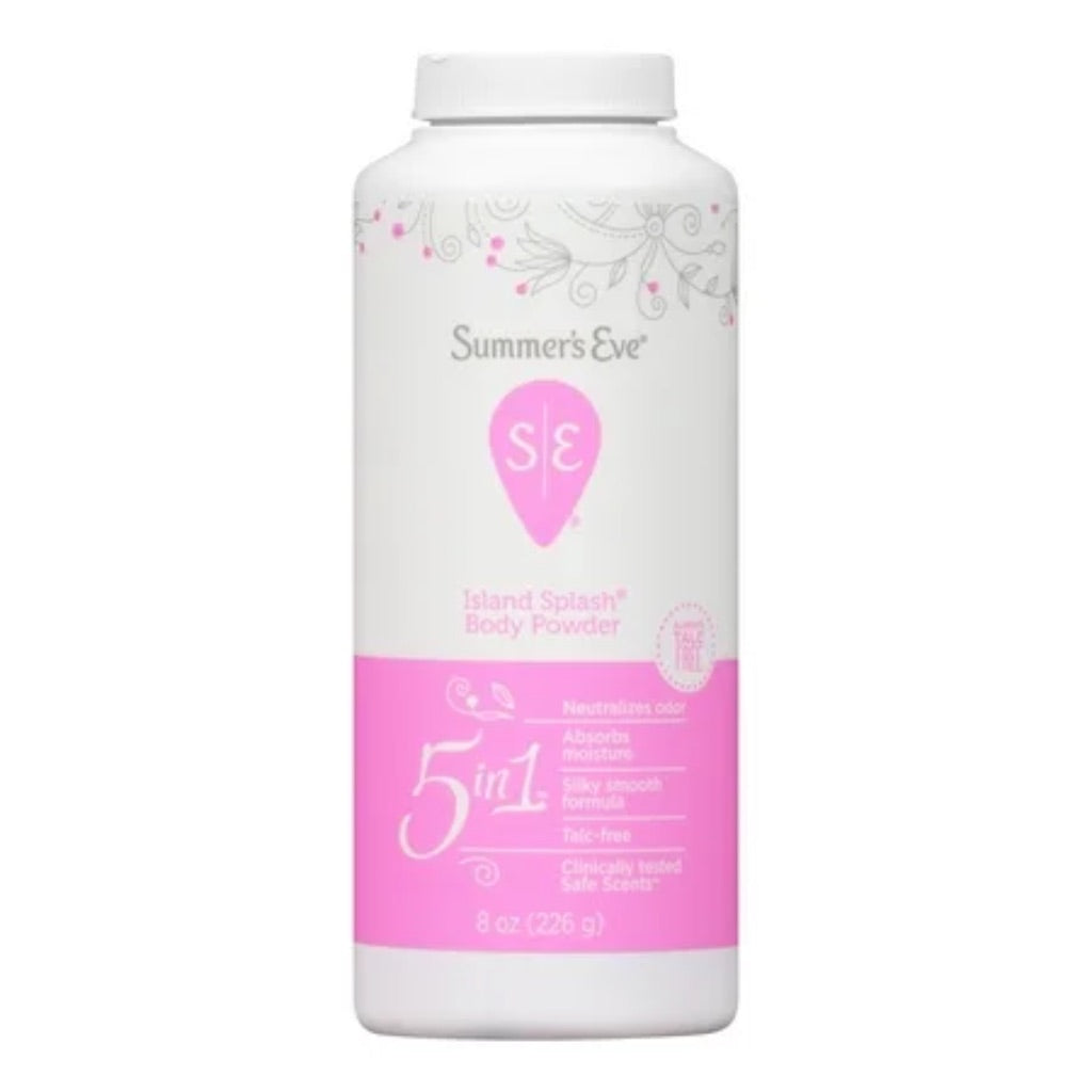 Summer s Eve Body Powder  Prevents Moisture  Island Splash  8oz 3pack