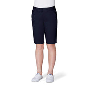 French Toast Girls' Adjustable Waist Twill Bermuda Shorts, Navy, 6X