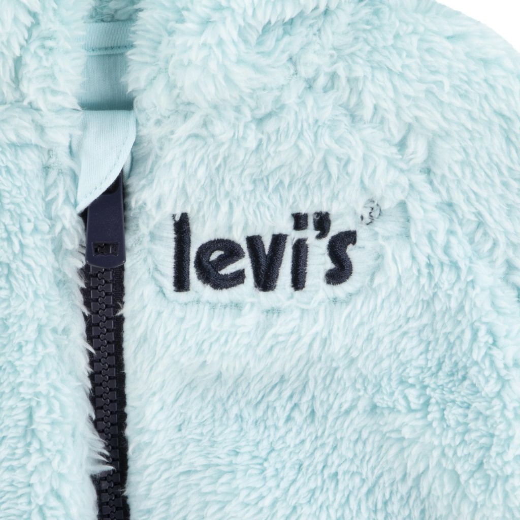 Levi's Baby Sherpa Hooded Coverall, Light Blue - size 3M