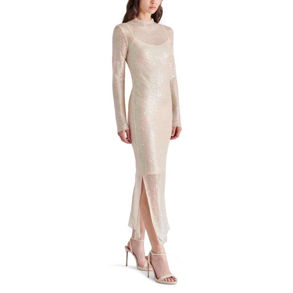 Steve Madden Apparel Blakely Dress, Natural, Large