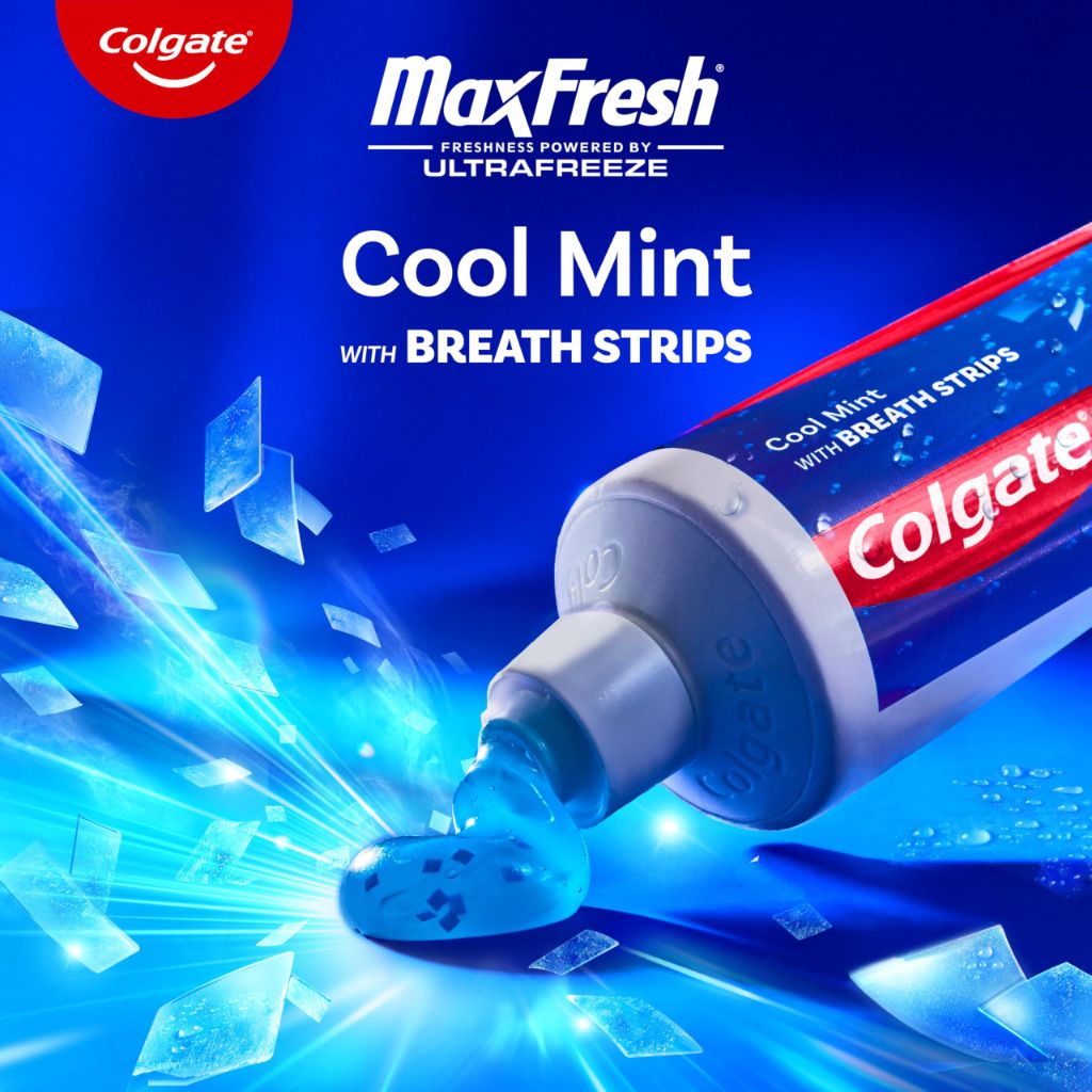 Colgate MaxFresh Cool Mint Toothpaste Pack | 4 Pack, 6.3 oz