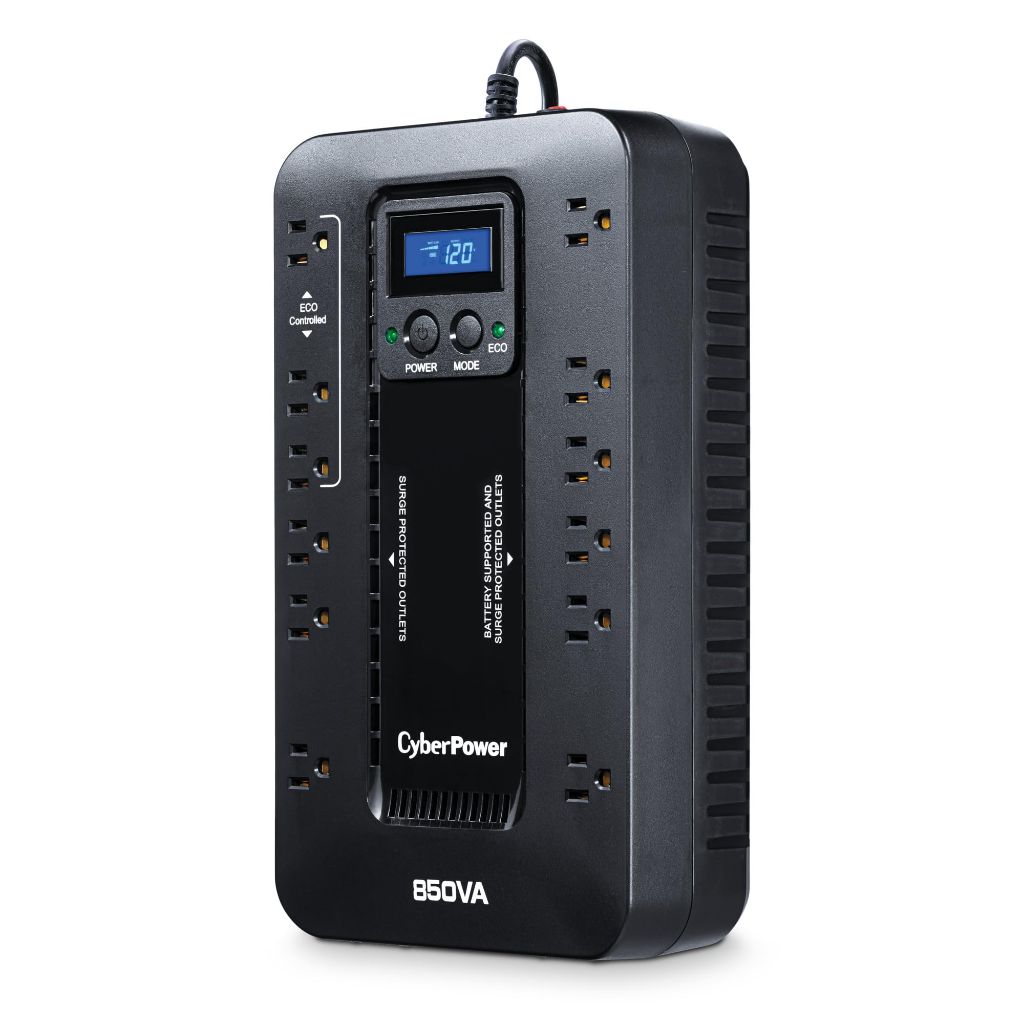 CyberPower EC850LCD Ecologic UPS Battery Backup and Surge Protector