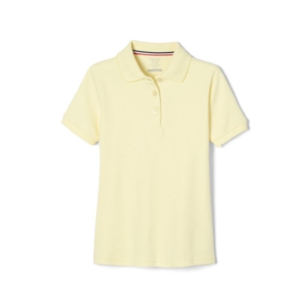 French Toast Girls School Uniform Short Sleeve Picot Collar Interlock Polo Shirt  Size XXL (18/20)