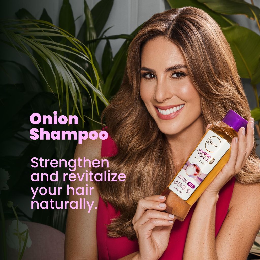 ANYELUZ Onion Shampoo – Natural, Odorless Formula, Reduces Oil