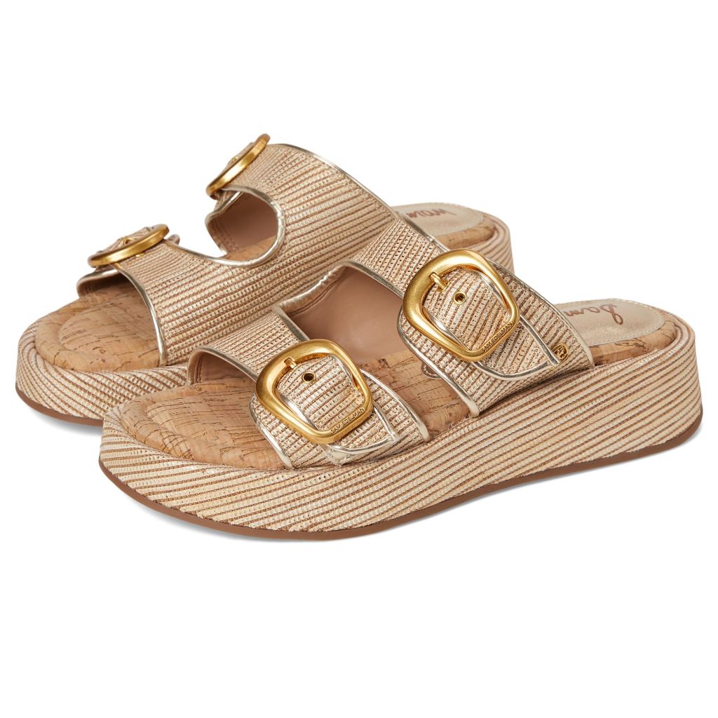 Sam Edelman Women's Nerissa Slide Sandal, Sunny Gold, 5.5