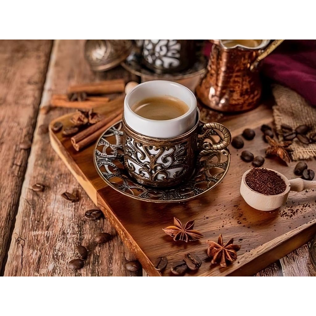 Turkish Coffee, Original Arabica Beans, Roasted and Ground, Rich and soft Aroma, since 1955 (3.5 OZ / 100 Gr)