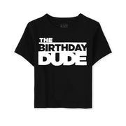 The Children's Place baby boys and Toddler Birthday Dude Graphic Tee T Shirt, Black, 3T US