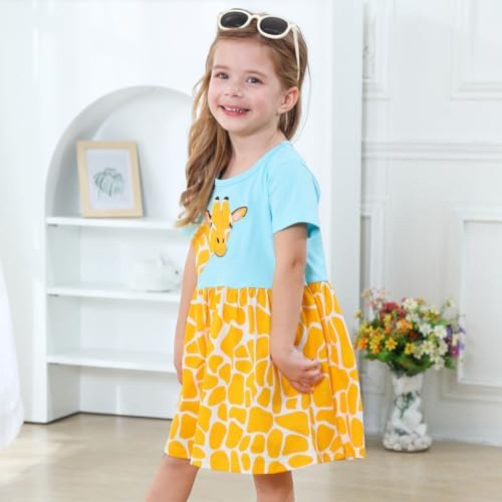 Jumping Beans Little Girls A-Line Dress - Giraffe, Size 5T