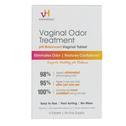 vH essentials Vaginal Odor Treatment pH Balanced Suppositories - 6 Tablets with Applicator