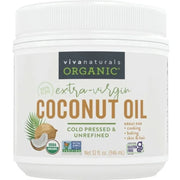 Viva Naturals Organic Extra Virgin Coconut Oil, Cold-Pressed & Unrefined - 32oz