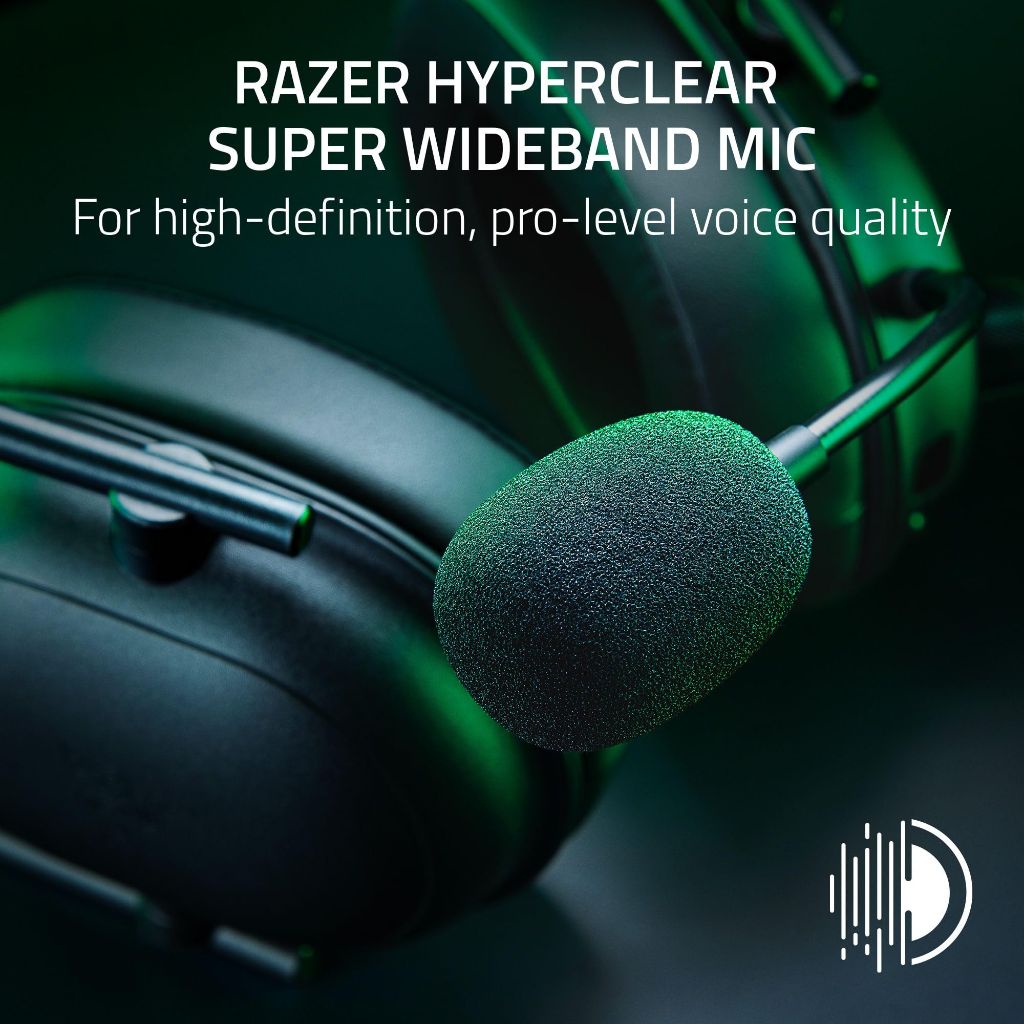 Razer - Blackshark V2 Hyperspeed Wireless Over-the-Ear Gaming Headset - Black