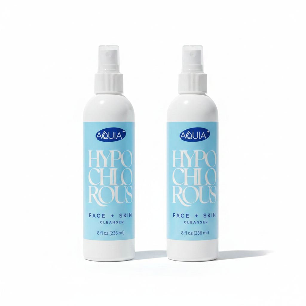 Hypochlorous Acid Spray for Face and Skin; Facial Cleanser | 8oz 2-Pack