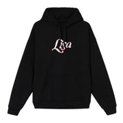 Lisa Logo Hoodie, Black, X-Large