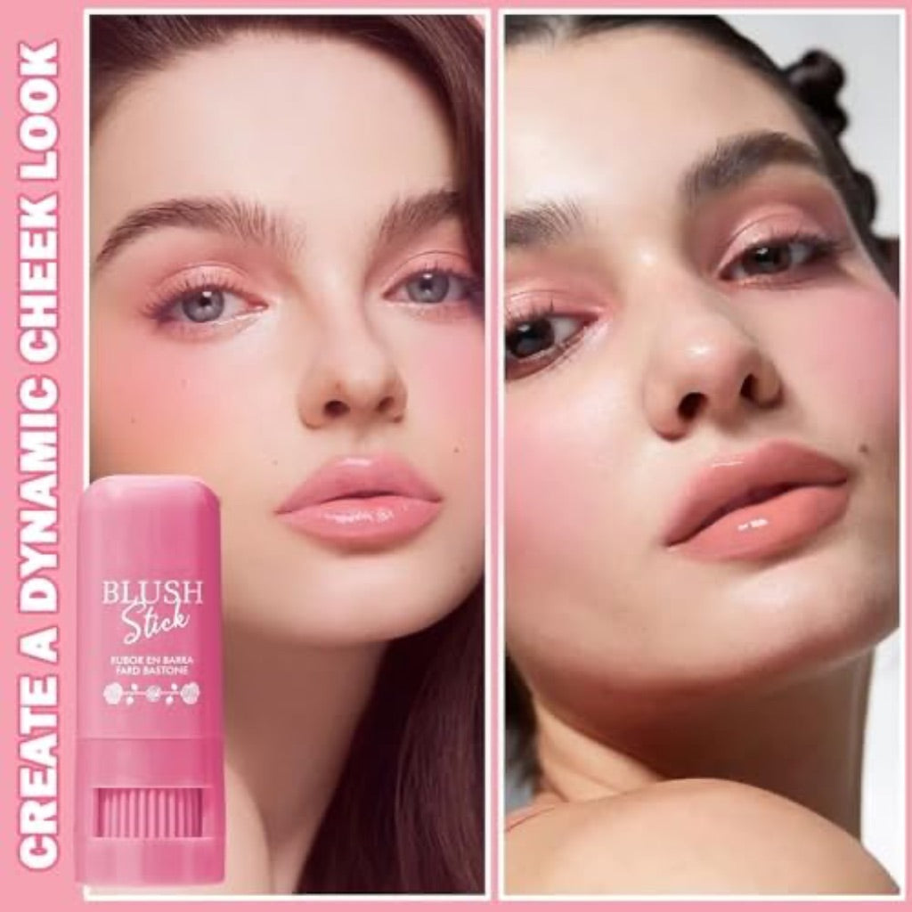 Cream Blush Stick Multi-Use Blush Stick for Lip and Cheeks - 02 Nude Pink