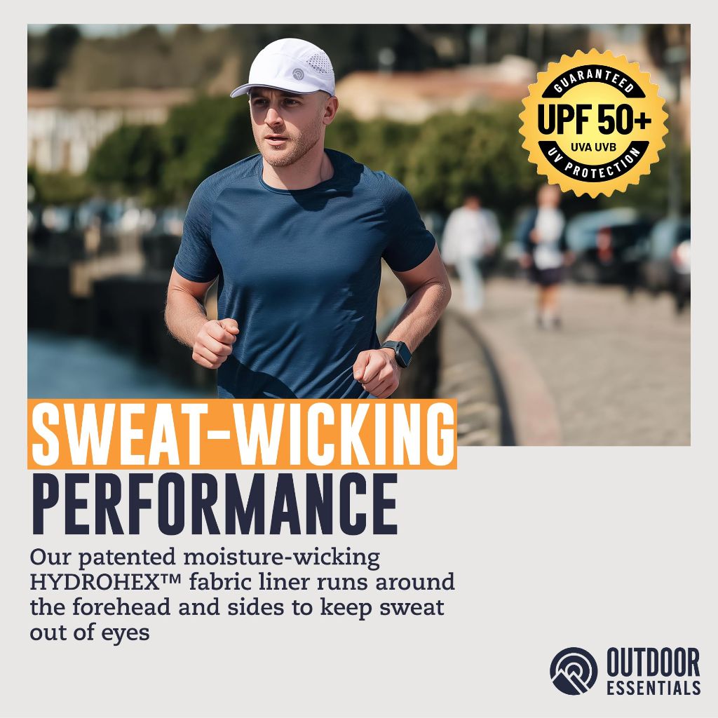 Outdoor Essentials Running Hat - White
