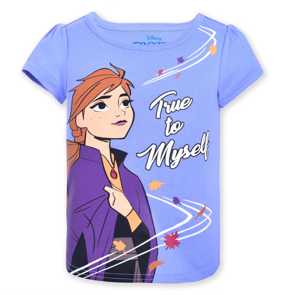 Disney Frozen 4 Pack Short Sleeve T-Shirt, Purple, 6X girl shirts