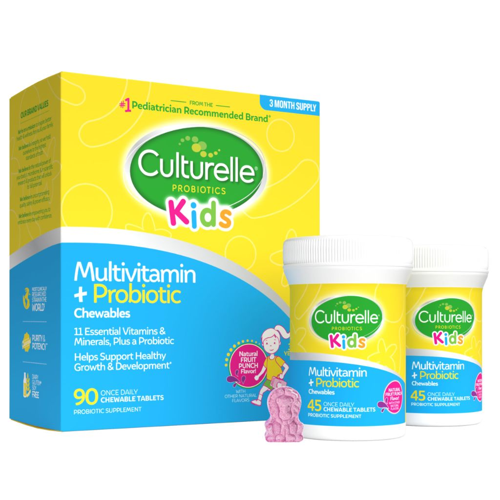 Culturelle Kids Complete Chewable Multivitamin + Probiotic For Kids, Ages 3+, 90 Count