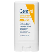CeraVe Mineral Sunscreen Stick SPF 50, Broad Spectrum SPF + Hyaluronic Acid - 0.47oz