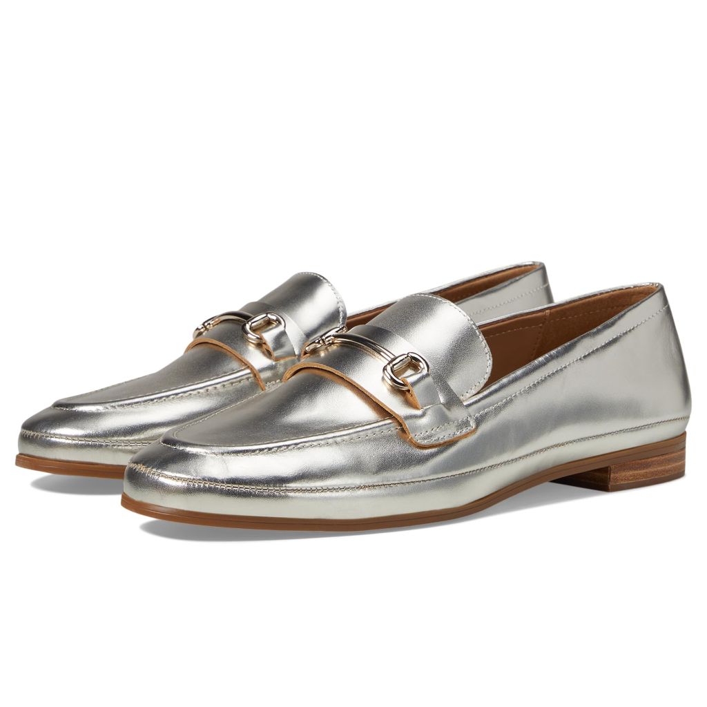 Blondo Benita Waterproof Loafer, Platinum Metallic, 8.5 M