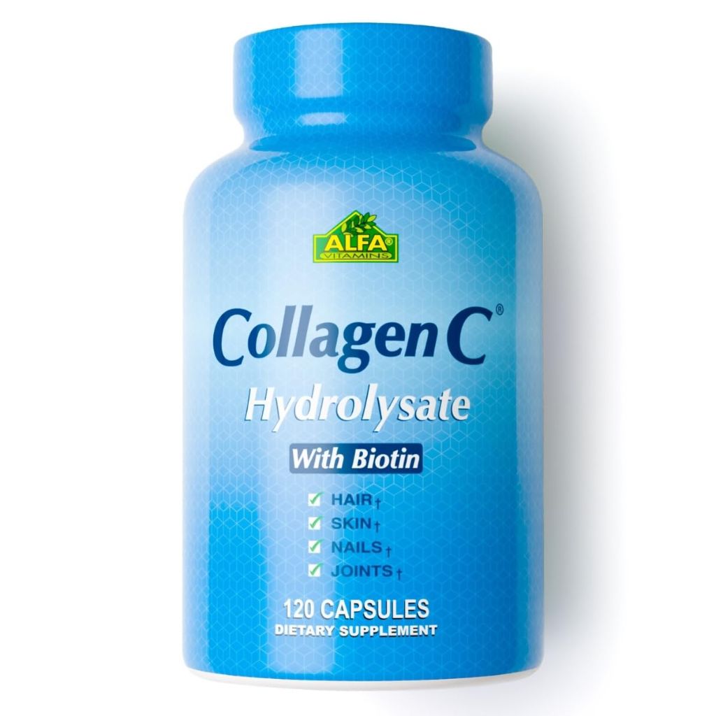 Premium Collagen Hydrolysate By Alfa Vitamins - 120 Capsules