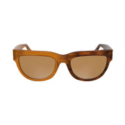 CALVIN KLEIN JEANS Women's Sunglasses CKJ25600S - Brown To Havana with Solid Orange Lens