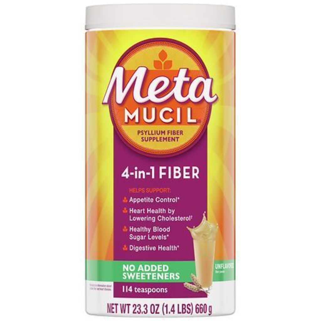 Metamucil  Sugar-Free  4-in-1 Fiber  No Added Sweetener  114 tsps