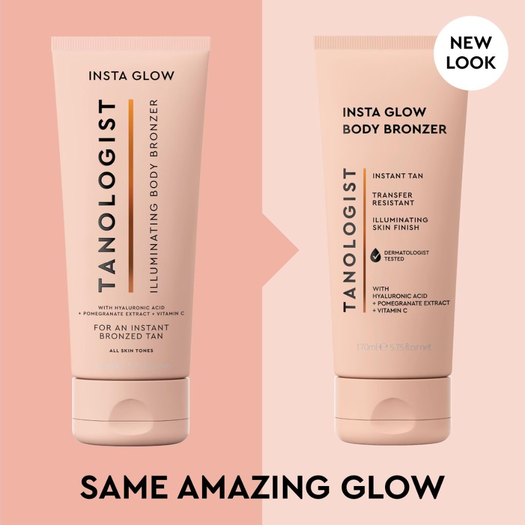 Tanologist Insta Glow Body Bronzer, Instant Illuminating Self-Tan, 5.75 fl oz/170 ml Tube
