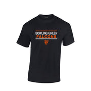SDI Sportswear Bowling Green Falcons Unisex Short Sleeve T-Shirt, Black, Size S