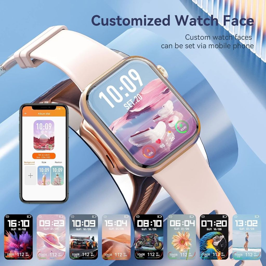 Hwagol Smart Watch (Answer/Make Call) 1.85inch Fitness Tracker