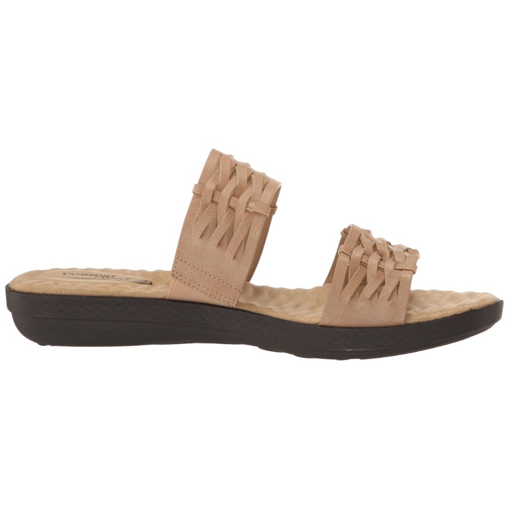 Comfort Wave Womens Agata Slide, Stone - size 9