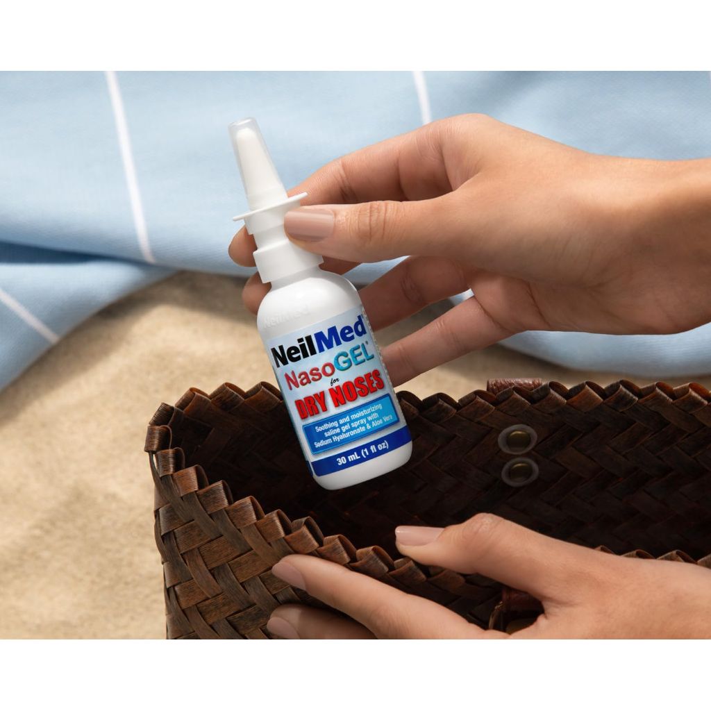 NeilMed NasoGel Drip Free Gel Spray for Dry Noses 30mL. (Pack of 2)
