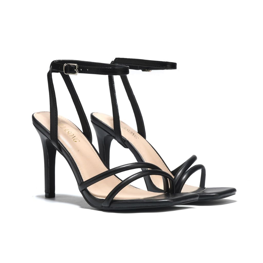 LULLASONG Black Heels, Black - size 7.5