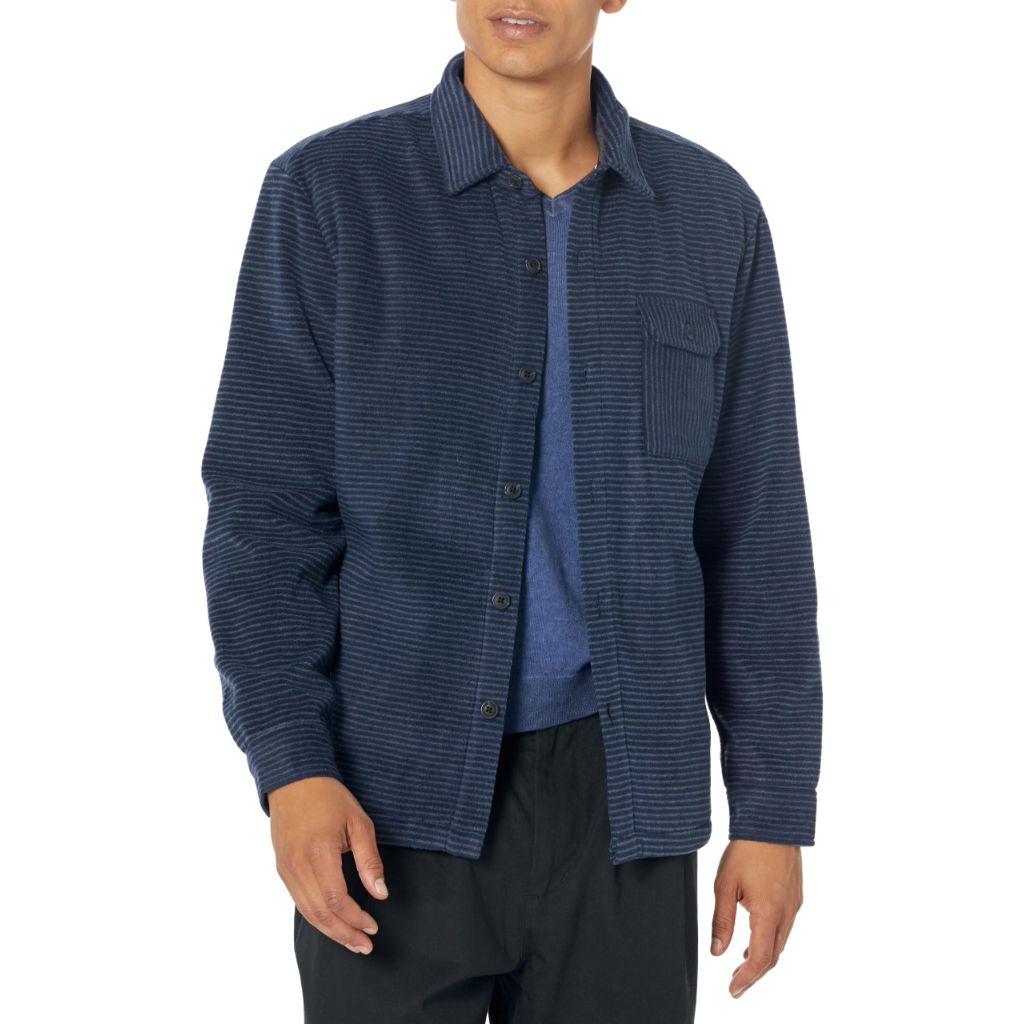 Woodsman Microfleece Lined Flannel Shirt Jacket, Large