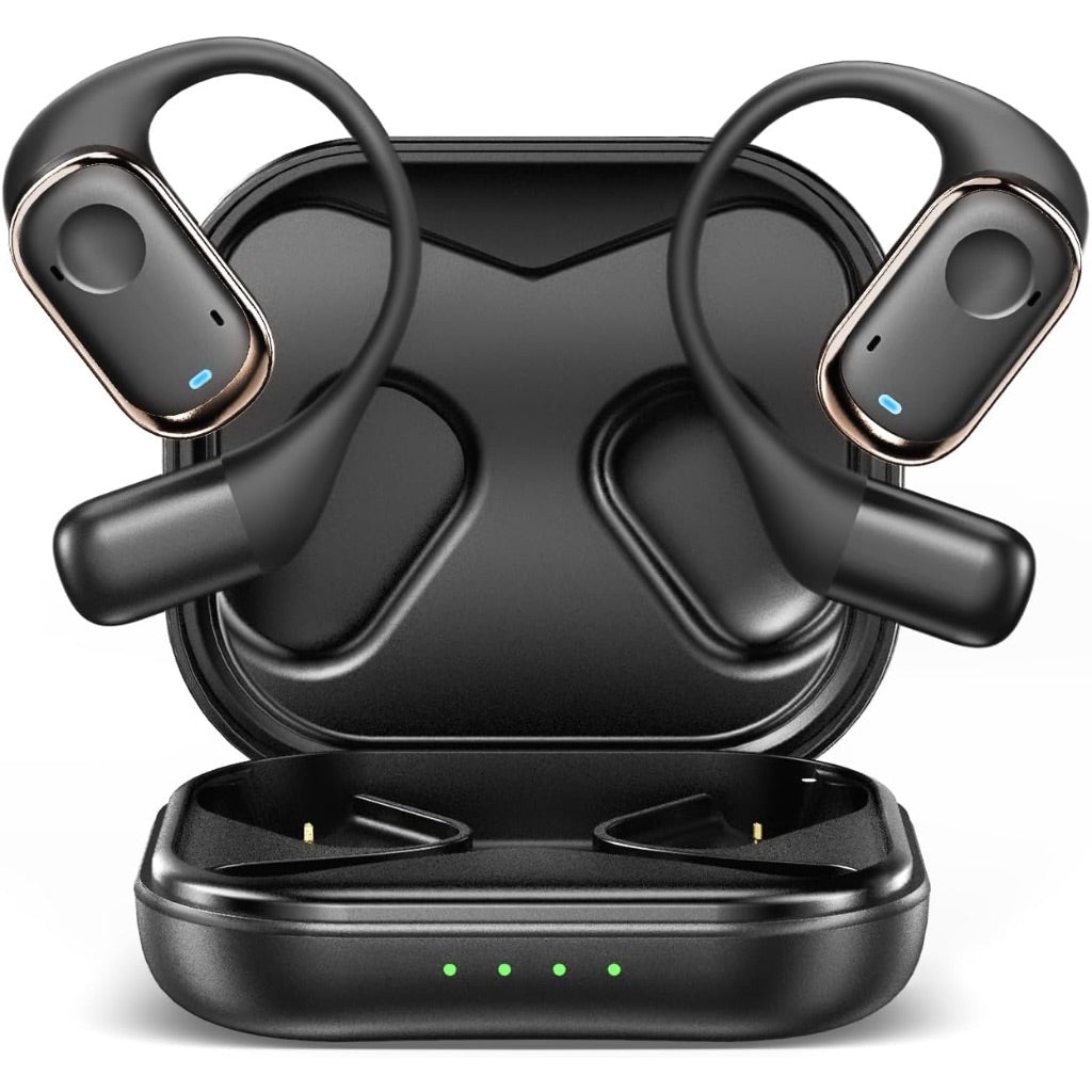 3-in-1 Ai Translating Earbuds, 6 Modes, Real Time, 6hr Batt., 150 Languages - Black