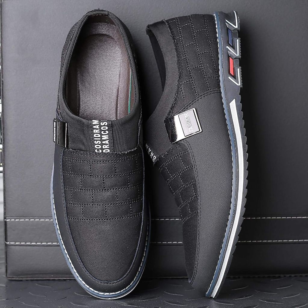 COSIDRAM Men Casual Shoes, Black, 8