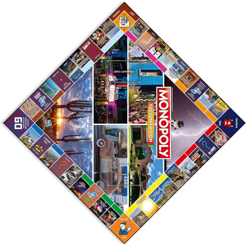 Hasbro Monopoly Tucson Edition - Tucson, AZ-Themed Family Board Game