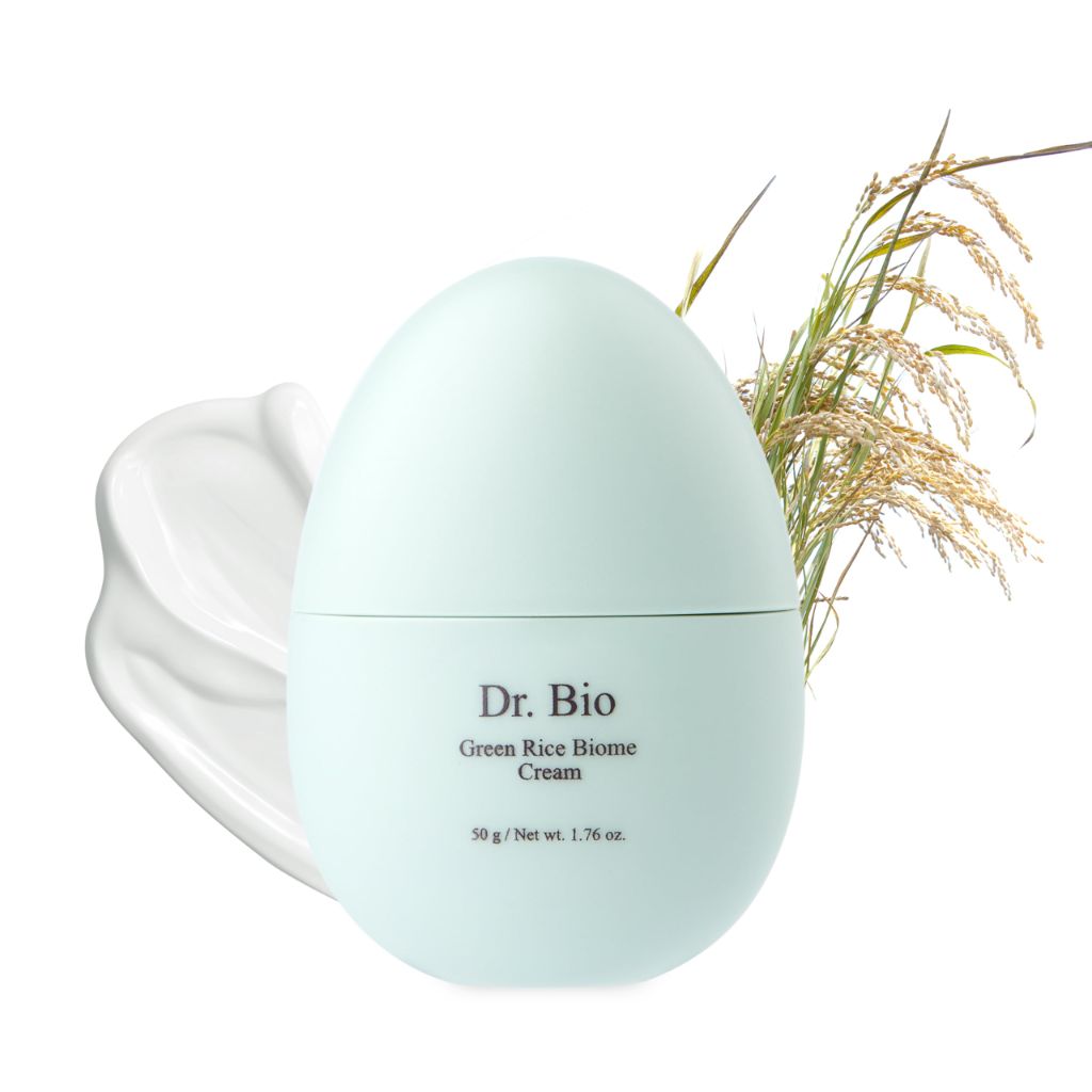Dr.Bio Green Rice Biome Cream (1.69 fl.oz) with Probiotic, Fragrance-Free, Korean Skincare